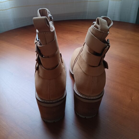 Women's Leather Buckle Boots in Tawny Tan by Seychelles - Picture 5 of 7